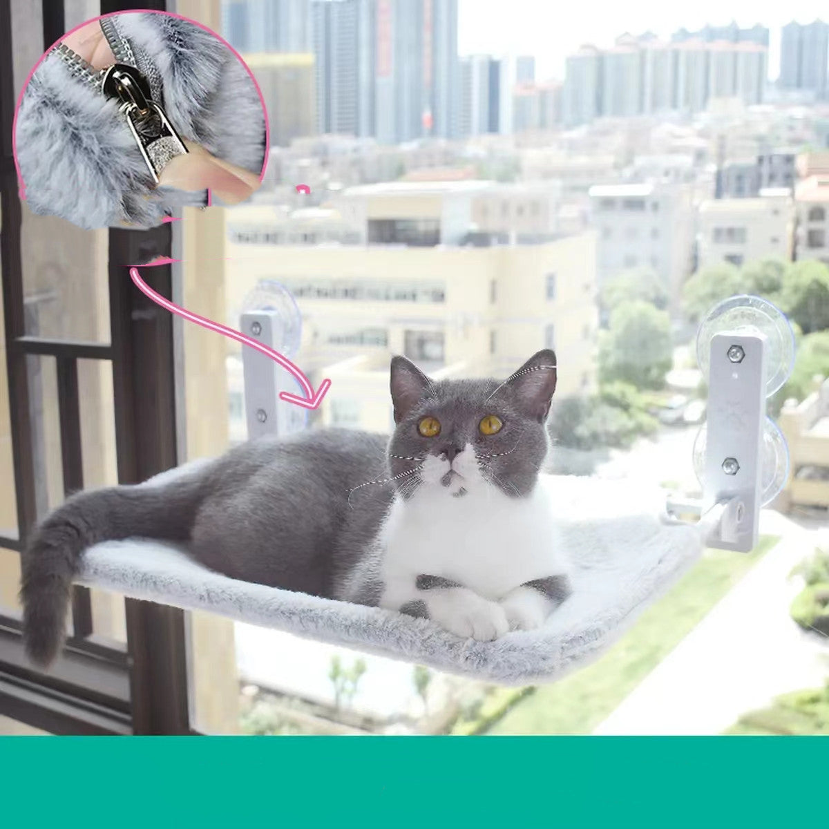 Cat Suction Cup Window Glass Hammock Pet Cat Pets Products c226d955 f6f7 4637 983c e79491c32eee
