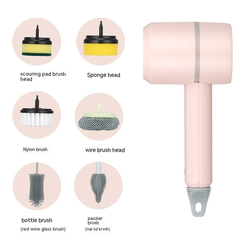 Electric Cleaning Brush Dishwashing Brush Automatic Wireless USB Rechargeable Professional Kitchen Bathtub Tile Cleaning Brus