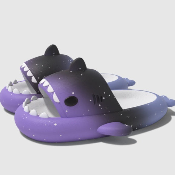 Gradient Shark Slippers 4cm Thick Bottom Shit Feeling Slippers c2c72484 da2f 4387 829a e67f059e67ce fine 55790516 f501 4648 9