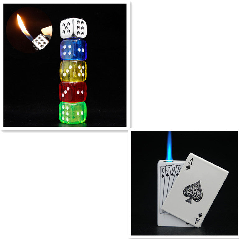 New Original Lighter Flame Creative Dice Inflatable Cigarette Lighter c3c9d6ce e239 45e6 a89e c4b78131b8ef