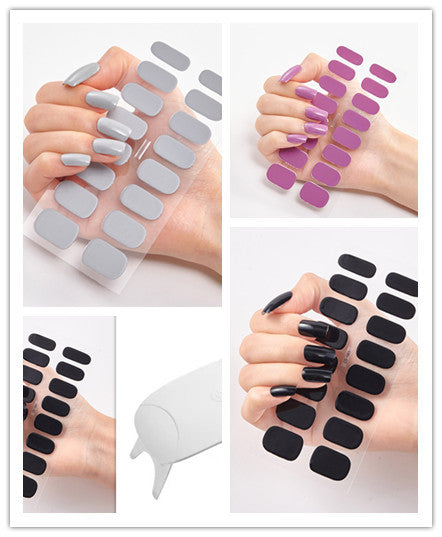 Waterproof and Long Lasting Nail Stickers Letter Color Nail Stickers Full Stickers c4298365 ea49 4ba6 9b99 eb4f146d015f