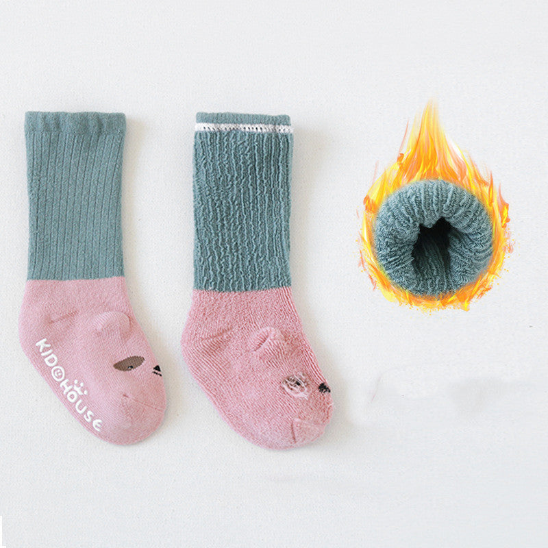 Thick Terry Baby Middle Tube Stereoscopic Anti-skid Floor Socks c4723372 6136 4173 9947 da77e7489429