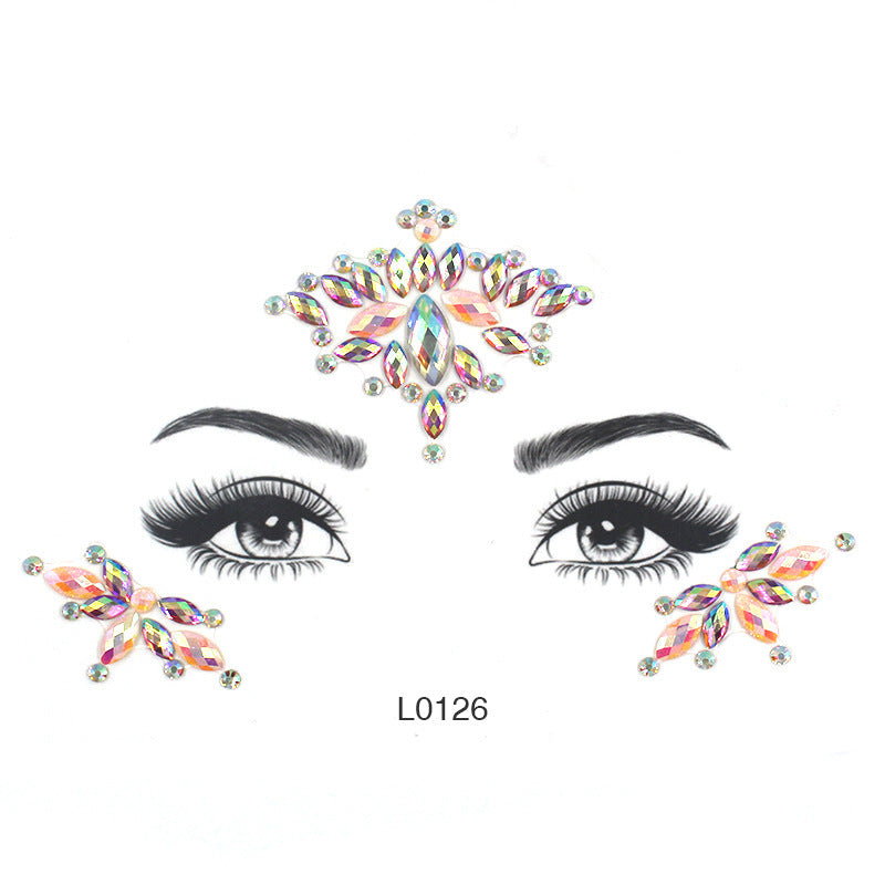 Women's Fashion Party Decoration Face Stickers c4f8bf7b 7d6f 41fe 9c1e 98cf1e75de7d
