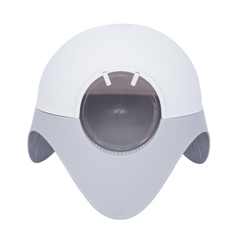 Litter Box Fully Enclosed Snow House Cat Toilet Large UFO Litter Box c518a9e1 e68c 425a ad49 430351425300