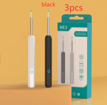 NE3 Ear Cleaner Otoscope Ear Wax Removal Tool With Camera LED Light Wireless Ear Endoscope Ear Cleaning Kit For I-phone c572c