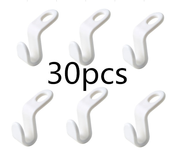 Plastic Closet Stack Hanger Rack Multi-function Wardrobe Space-saving Hanger Hook Coat Hook Bedroom Storage Wardrobe Organize