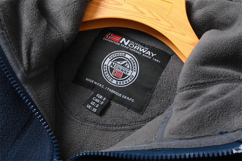 Winter Plus Size Men's Brushed Hoody
