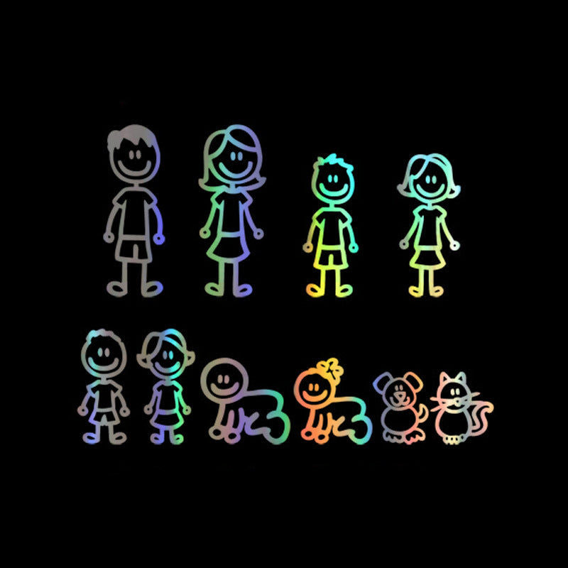 Big Family Cartoon Car Stickers Funny c67ebe90 87d4 495c 82a0 de8b2275d211