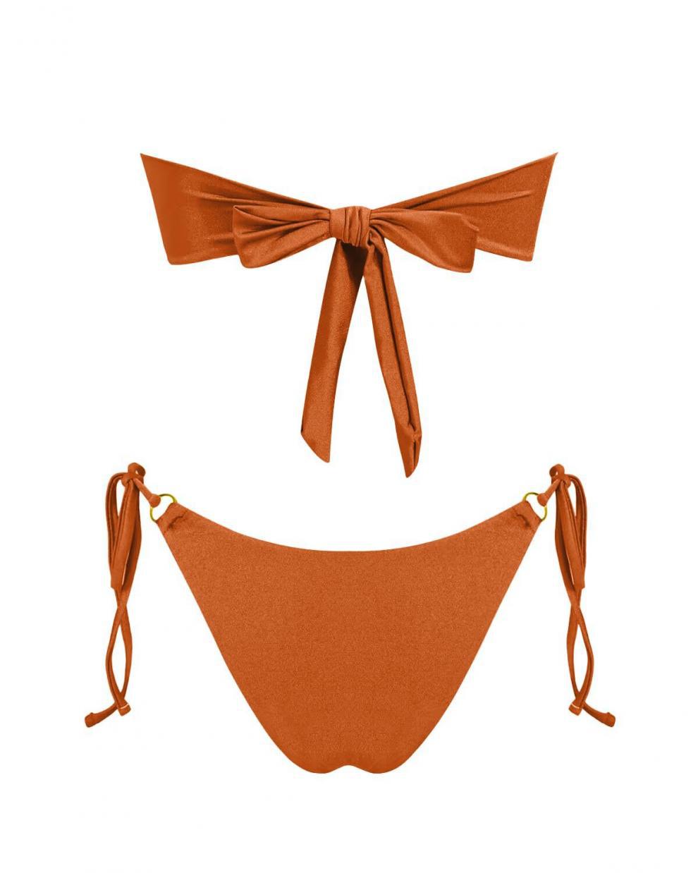 Split Swimsuit Bikini Suit Sunshine Bath Beach Tube Top Women