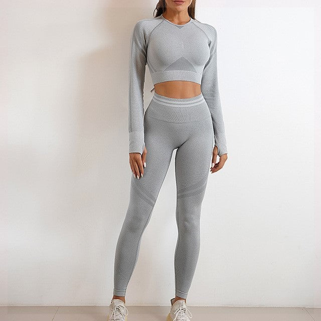 Seamless Sports Set For Women Workout Outfit Booty Yoga Pant c7f7f724 3d1a 4708 9f29 5891c6c380f1