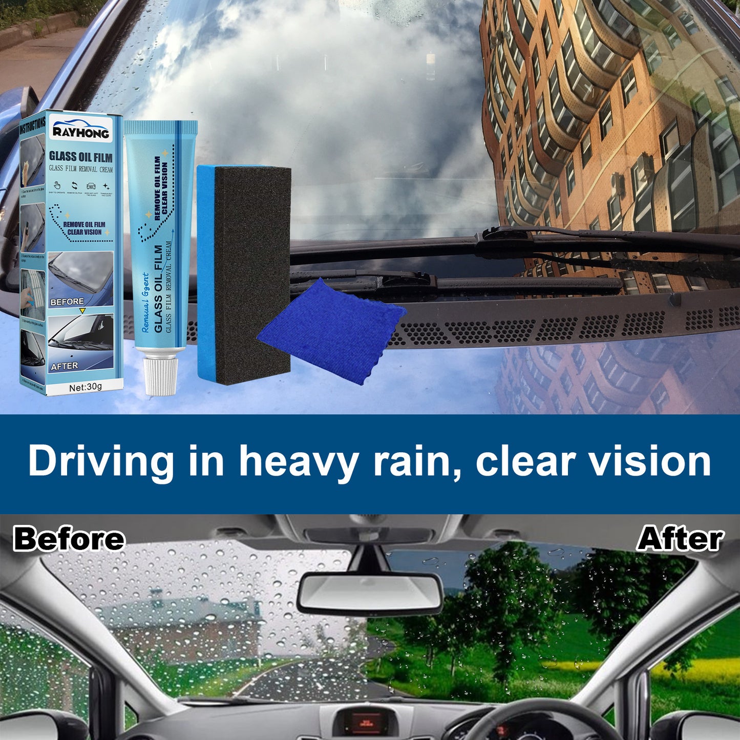 Car Windshield Glass Decontamination Rainproof Oil Film Remover c818e7bf 05cb 46f1 bd65 d289c17e85d5