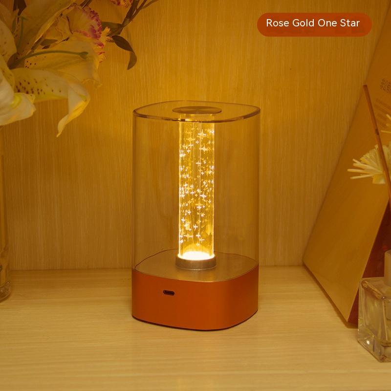New LED Touch Atmosphere Light USB Charging Eye Protection Bedside Bedroom Lamp Bar Restaurant Garden Decoration Night Light