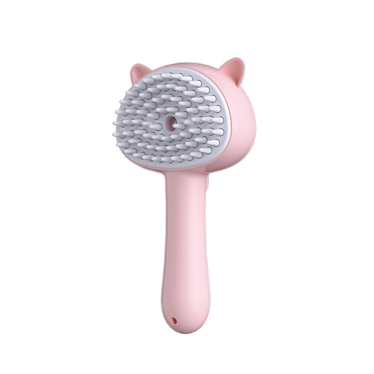Hair Cleaning Brush With Mist Multifunctional Cat Grooming Brush Rechargeable Self Cleaning Slicker Brush For Pets Dogs & Cat