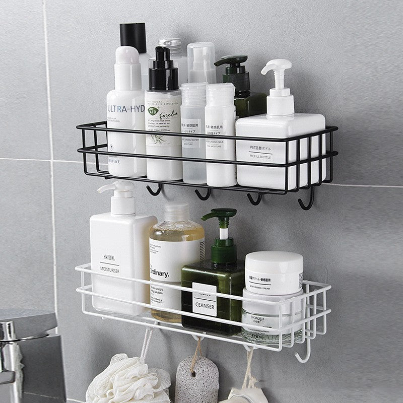 Bathroom Rack Black Wall-mounted Iron Bathroom Towel Rack c943f8b6 85e4 49f8 9aa7 cf3358304027