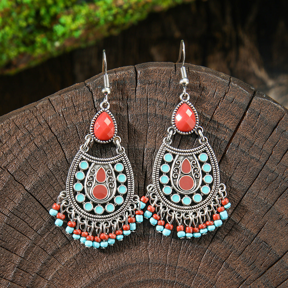 Vintage Bohemian Style Hand-woven Tassel Earrings c94e91ff add5 444a ac78 a39d5978bb74