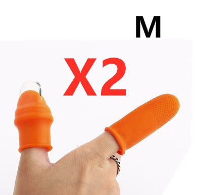 Silicone Thumb Knife Finger Protector Gears Cutting Vegetable Harvesting Knife Pinching Plant Blade Scissors Garden Gloves c9