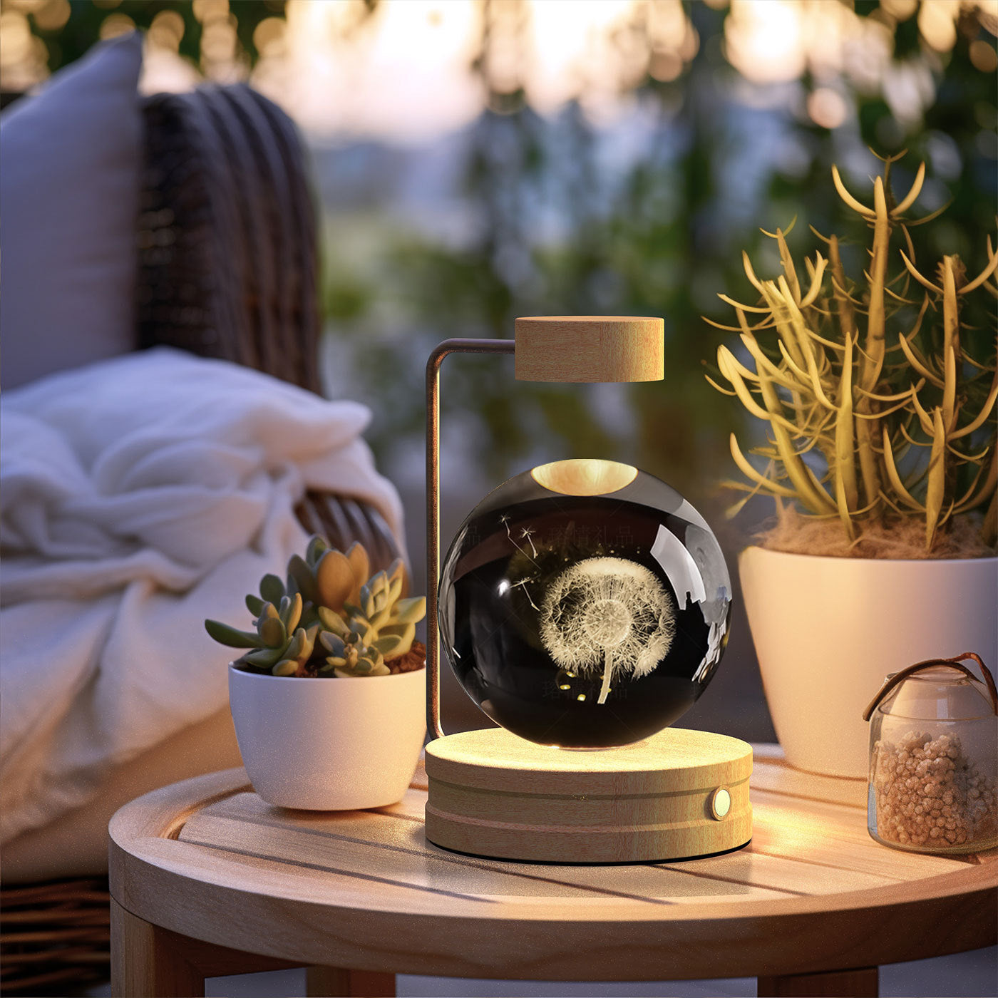 Crystal Ball Cosmic Dinosaur Indoor Night Light USB Power Warm Bedside Light Birthday Gift Night Lamp c9bf6ac0 e2b5 453c ab34