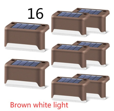 New Upgrade Waterproof LED Solar Fence Lamp Solar Deck Lights Solar Step Light Outdoor For Patio Stairs Garden Pathway Step Y