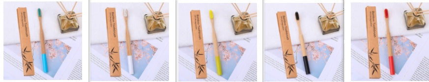 Natural bamboo handle round bamboo toothbrush caaeb27c f15b 494d a777 07f80b77517d