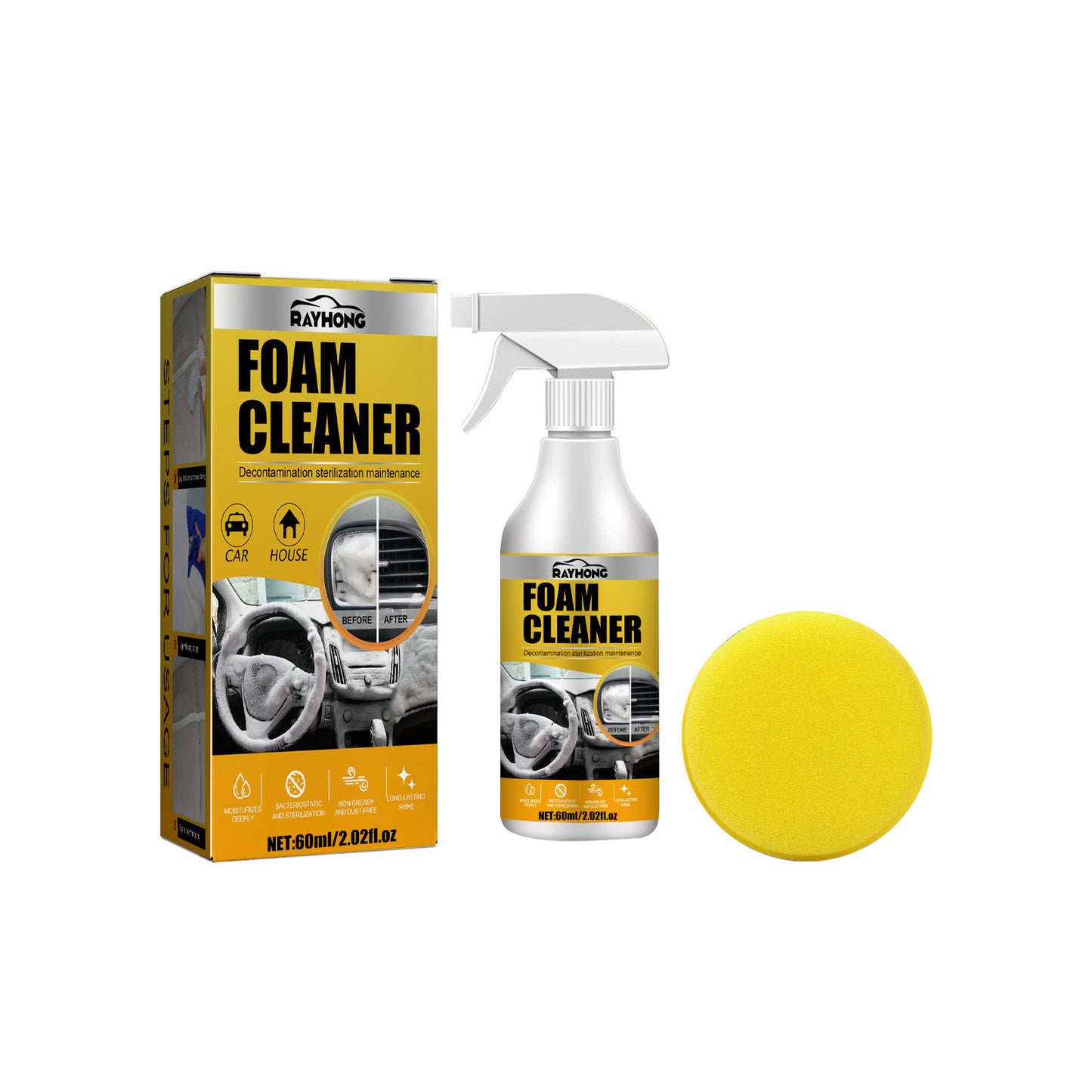 Car Interior Wash-free Decontamination Foamed Cleaner cabbadf8 5804 429f 9f95 f9f6a70bc76e