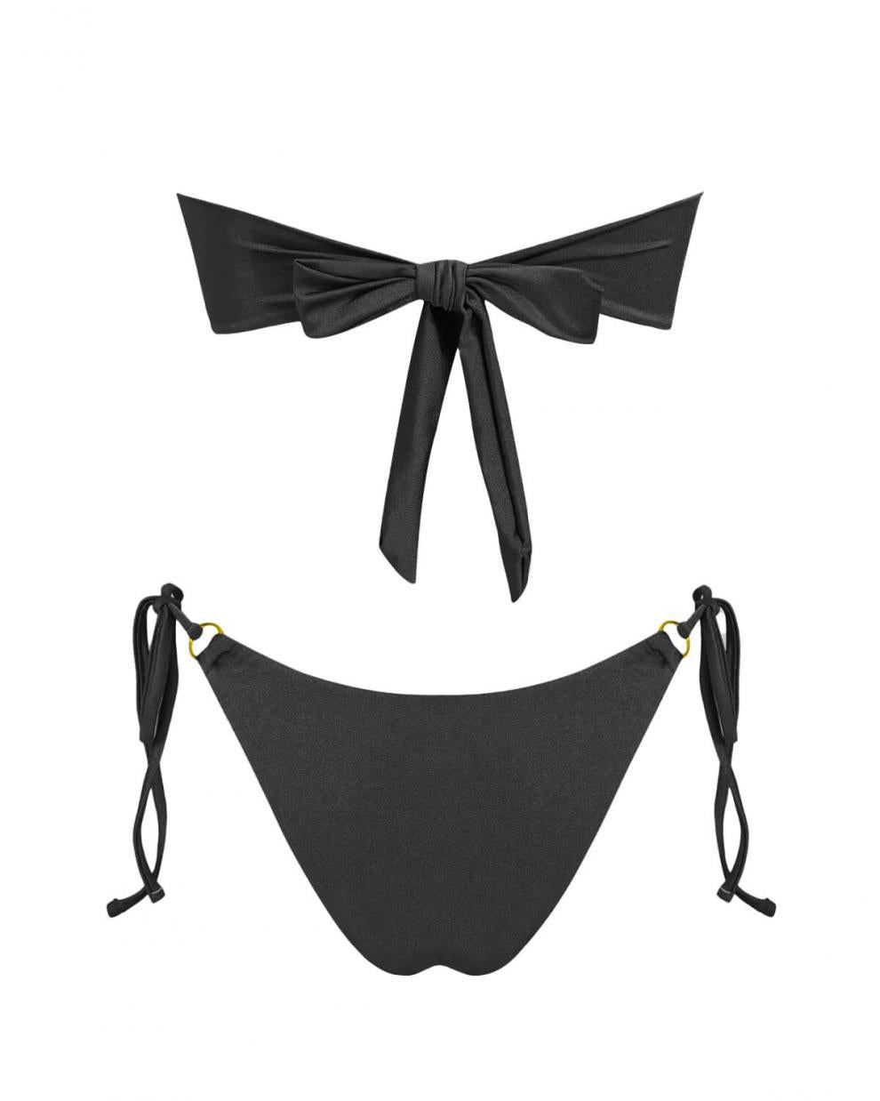 Split Swimsuit Bikini Suit Sunshine Bath Beach Tube Top Women