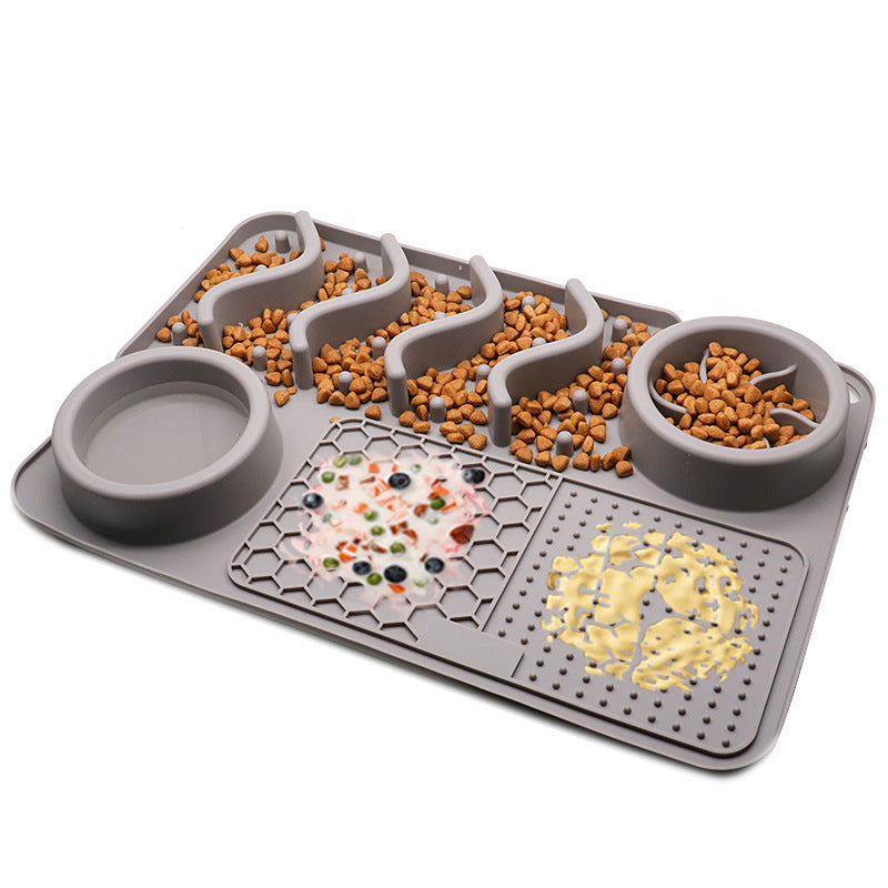 Dog Silicone Licking Pad Pet Licking Mat Silicone Smelling Mat Multifunctional Food Bowl Pets Supplies cb26efa9 1193 4b5e aec