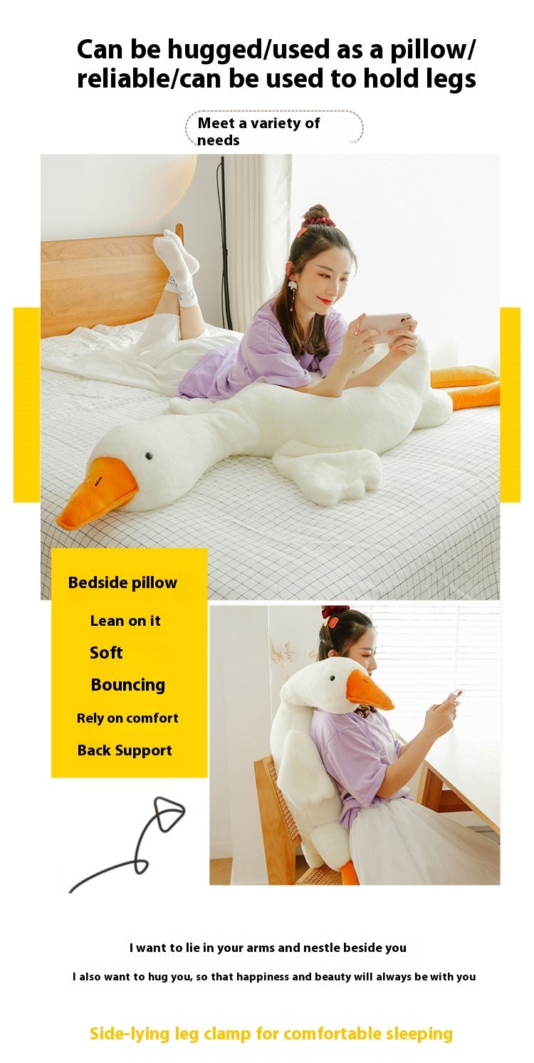 Cute Big White Geese Pillow Plush Toy cb674f75 d459 4826 8691 ad857753d3bf