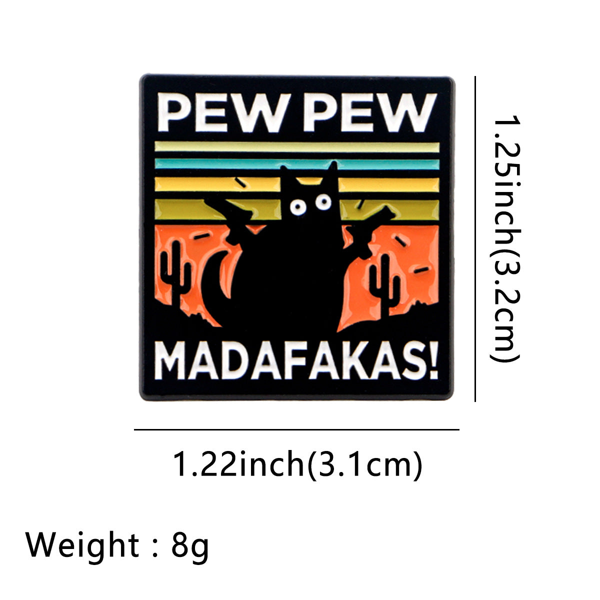 Creative Cartoon Cute Black Cat Alloy Brooch