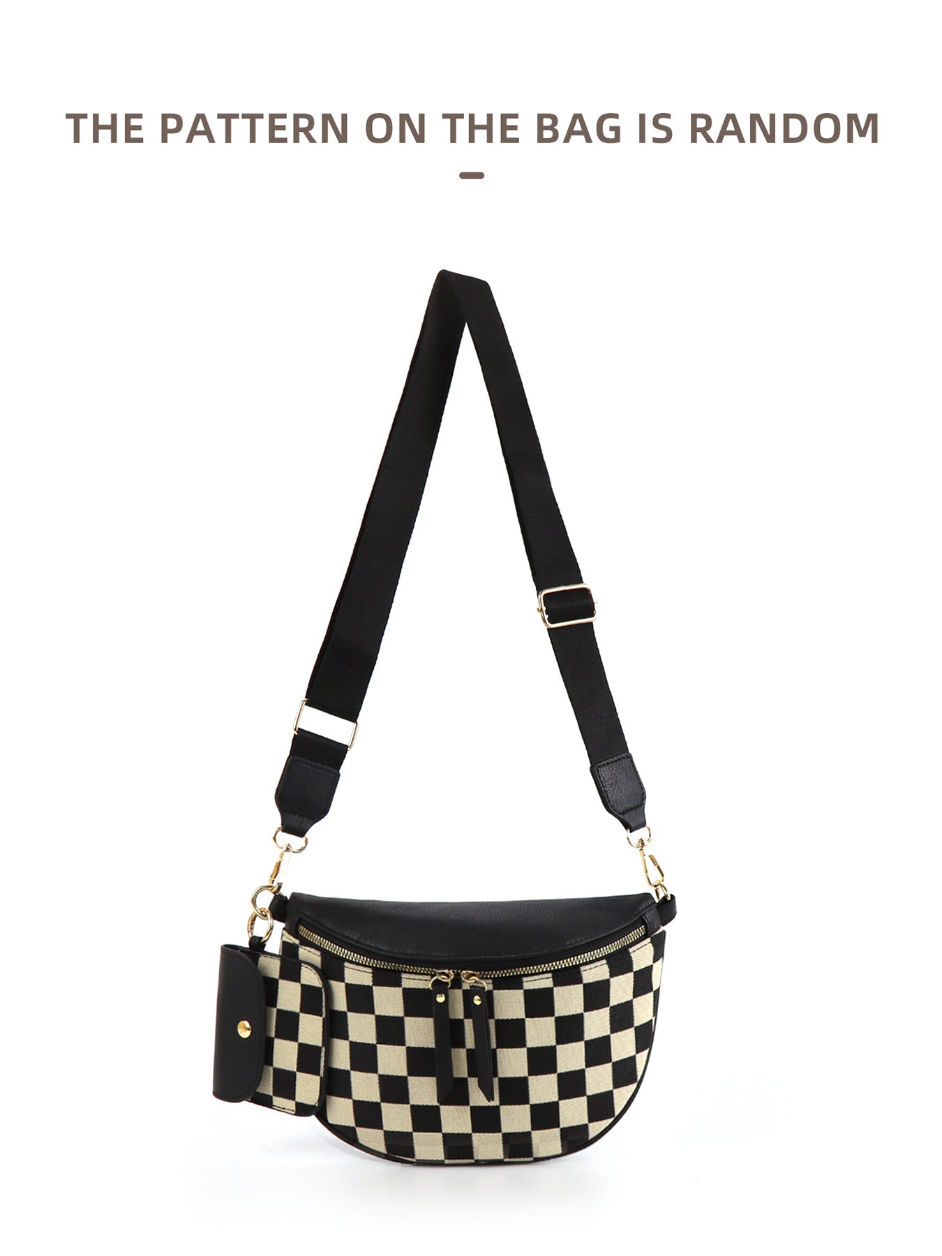 Plaid Waist Trendy All-match Messenger Bag