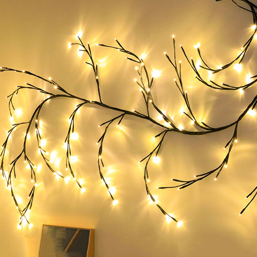 Vines With Lights Christmas Garland Light Flexible DIY Willow Vine Branch LED Light For Room Wall Wedding Party Decor cb81441