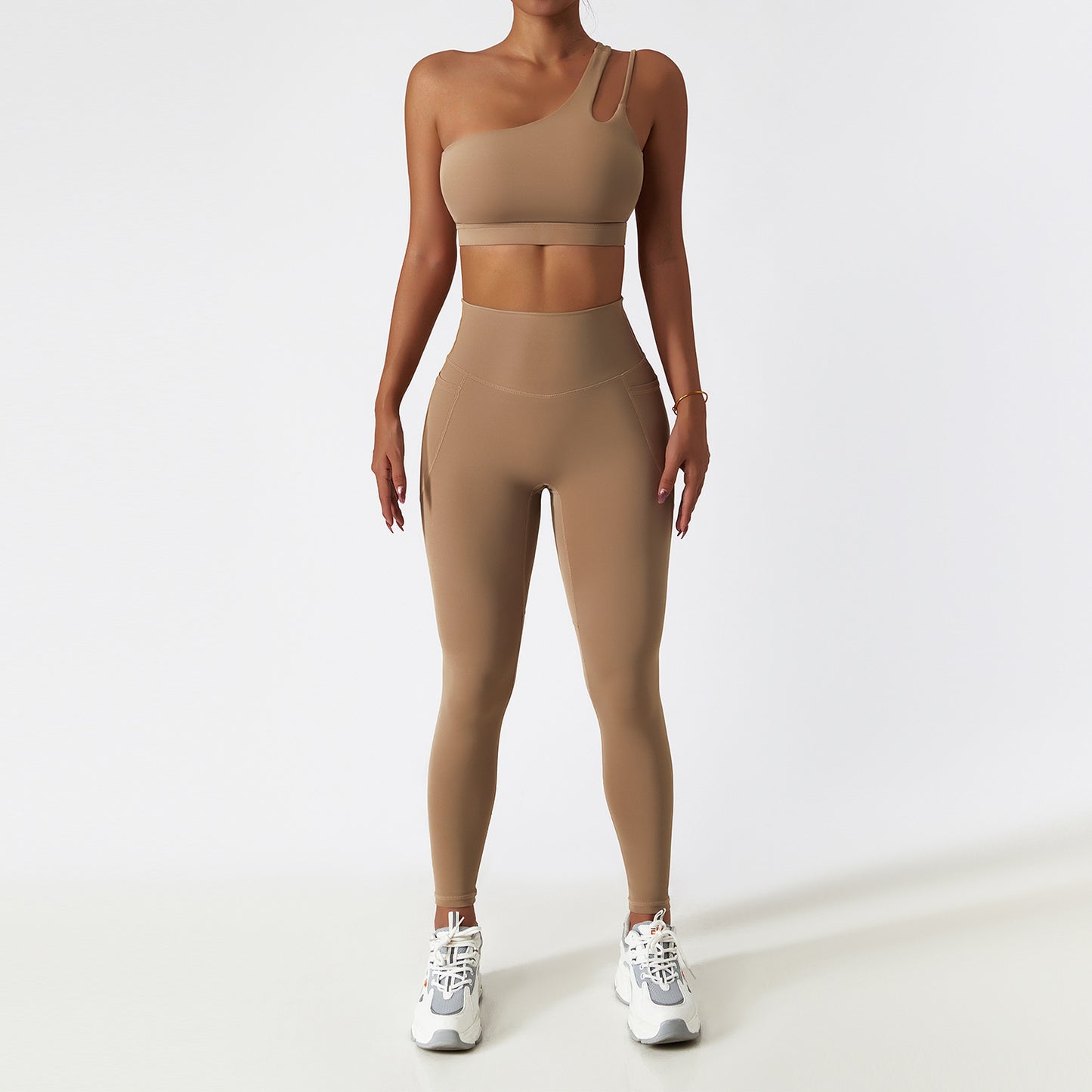Quick-drying Tight Yoga Clothing Women's Pocket Running Sports Suit cbc9dc82 26f4 4920 aa92 ff50c725a16f