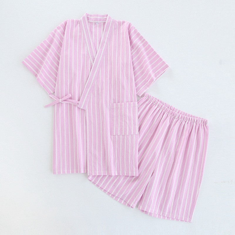 Washed Cotton Thin Striped Pajamas cbe5cd40 c66f 4cf7 9b3c 50ebbaef33a4
