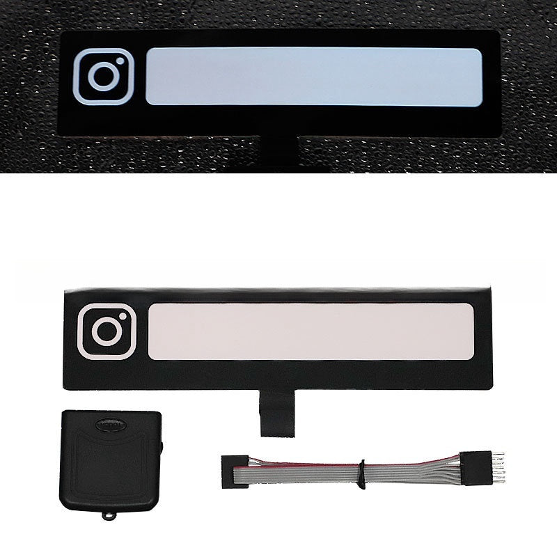 Led Luminous Stickers Wanted Five-star El Cold Light Film Car Stickers Car Window Windshield Lighting Decoration cbeb86c7 630