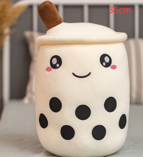 Cute Fruit Drink Plush Stuffed Soft Strawberry Milk Tea Plush Boba Tea Cup Toy Bubble Tea Pillow Cushion Kids Gift cc149d76 7