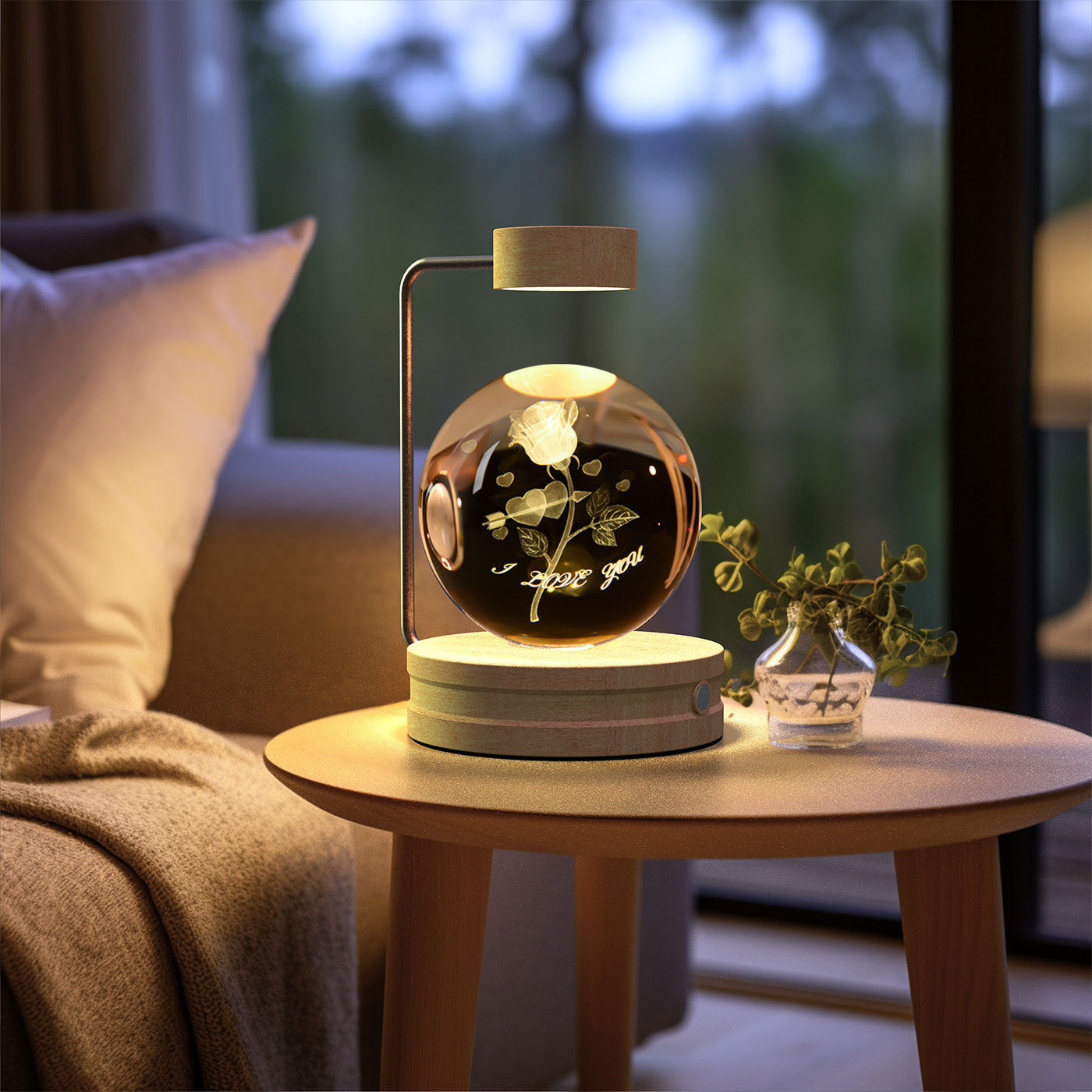 Crystal Ball Cosmic Dinosaur Indoor Night Light USB Power Warm Bedside Light Birthday Gift Night Lamp cc78ce7c 9a8b 4ace b01e