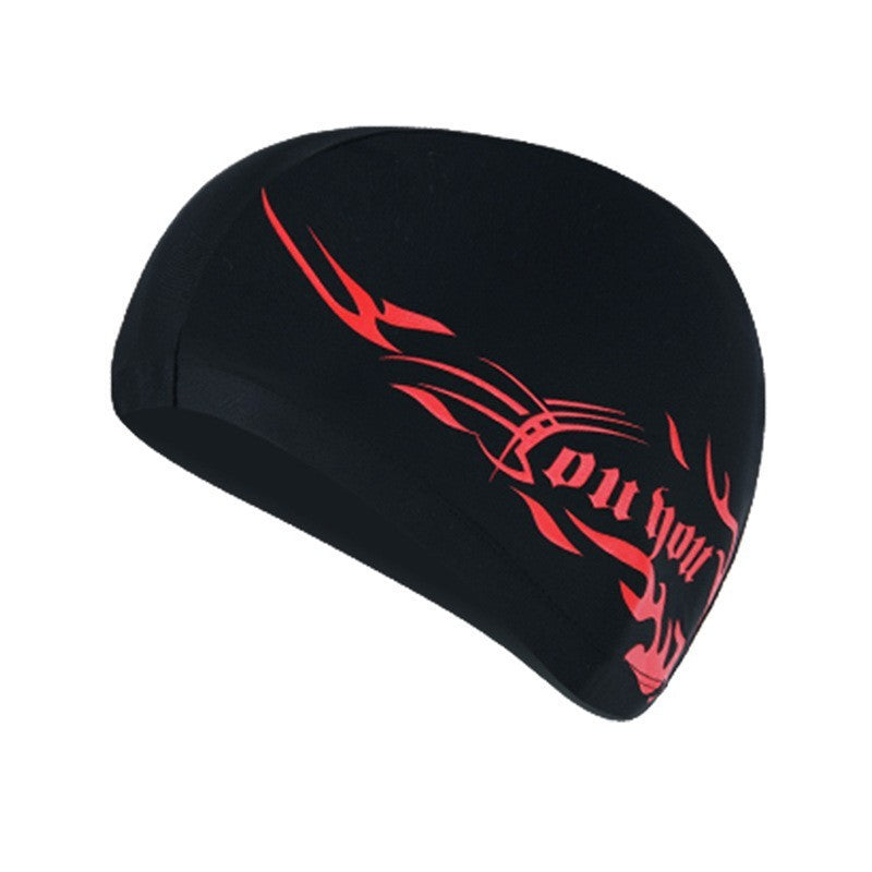 Comfortable Fit Cloth Waterproof Swimming Cap cc86e006 7ef2 4521 b5b3 2930f377b8f3