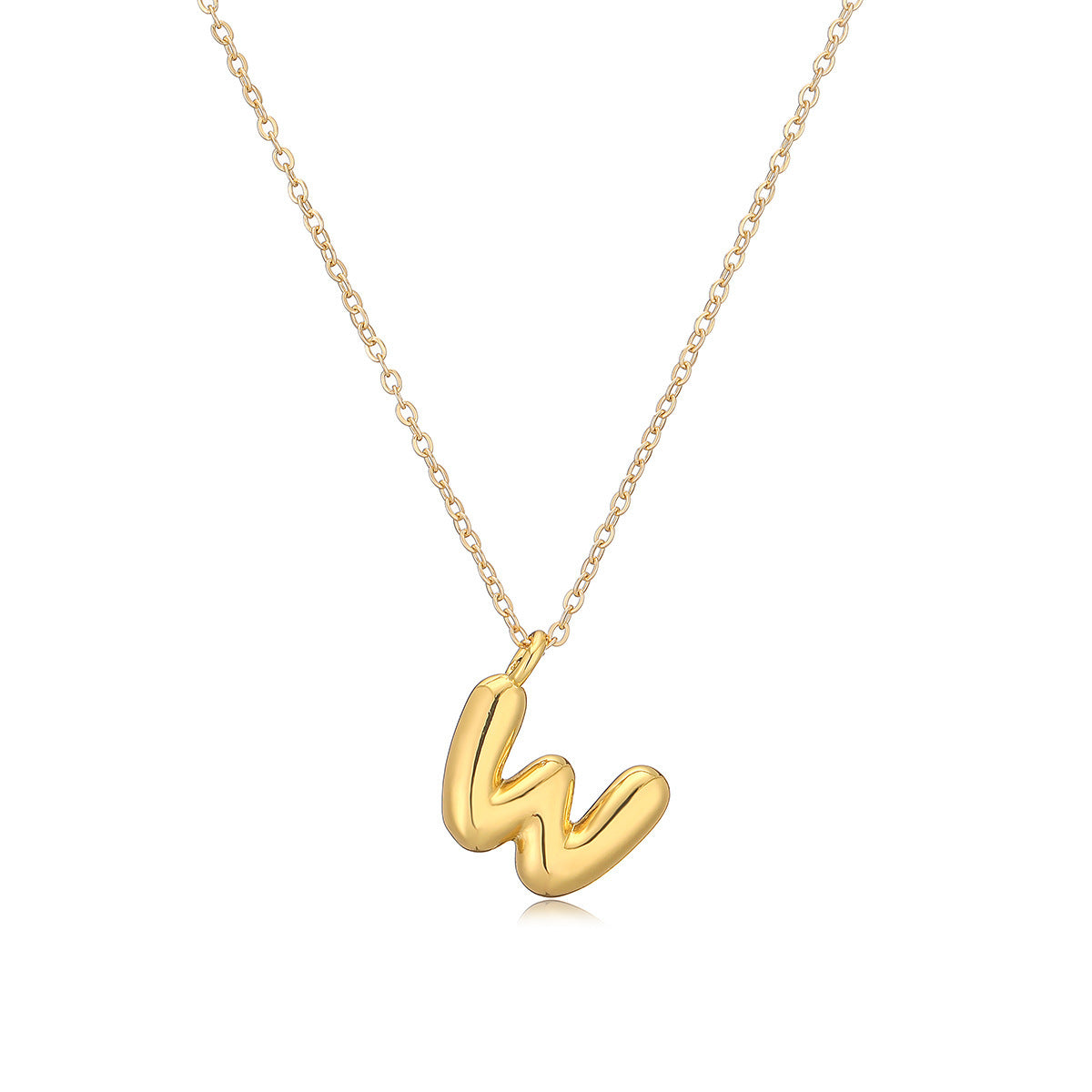 Copper Plated Gold 26 English Letters Pendant Necklace Niche Personality Clavicle Chain ccaf1574 51c1 4d8f 84ee e5a93c4be086