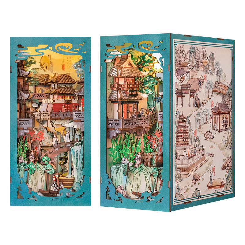 Dongpo Zhiyi Diy Wooden 3d Stereo Hand-assembled Book Stand Model Building Toy cd8e8045 24a6 4d0f 8622 b75f0e876690