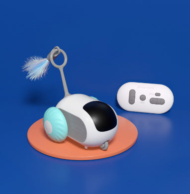 Remote Control Interactive Cat Car Toy USB Charging Chasing Automatic Self-moving Remote Smart Control Car Interactive Cat To