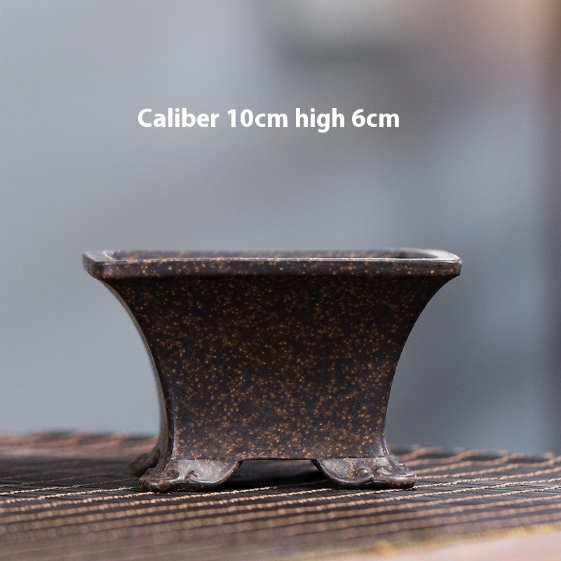 Yixing Purple Sand Small Flower Pot Stoneware Breathable ce34f0d5 f94a 43c6 a296 a03c07dfce5c