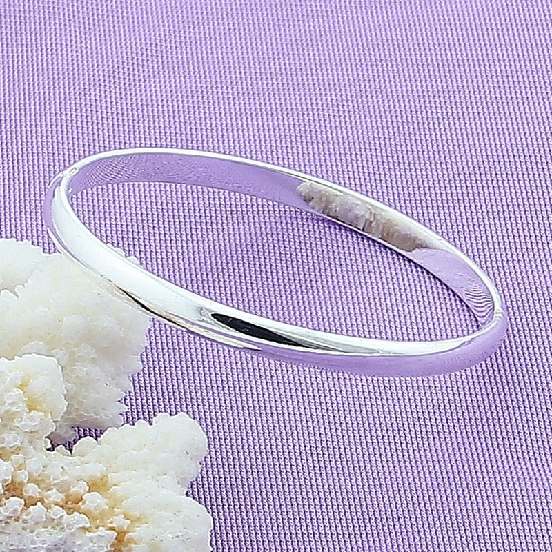 Silver-plated Simple Time Ring Bracelet ce633355 6f57 4c83 a9f4 263058230b21