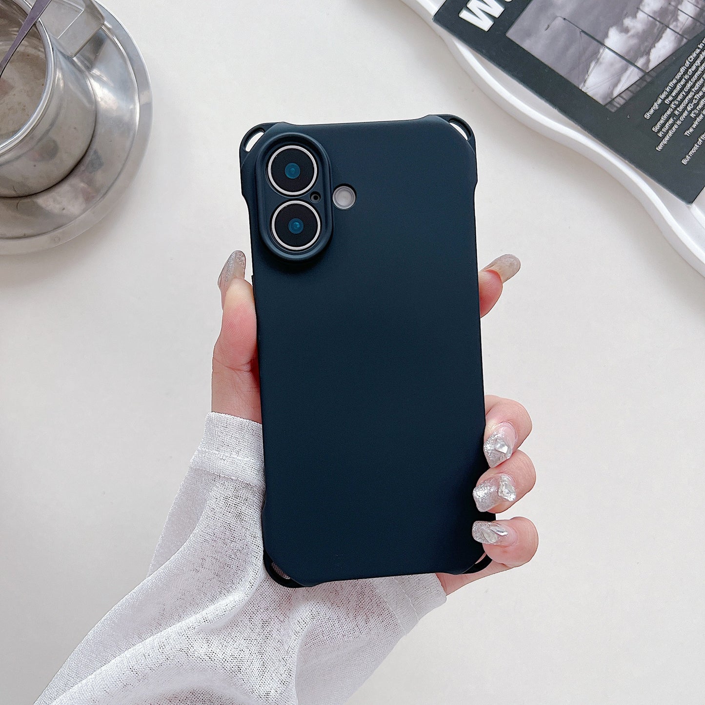 Four-corner Cross Lanyard Liquid Silicone Phone Case Soft Case - 图片 6