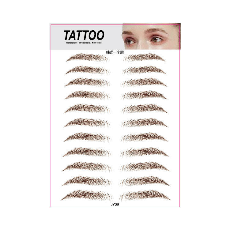 3D Waterproof Semi-permanent Eyebrow Stencil Stickers - HD Wireless Product #11