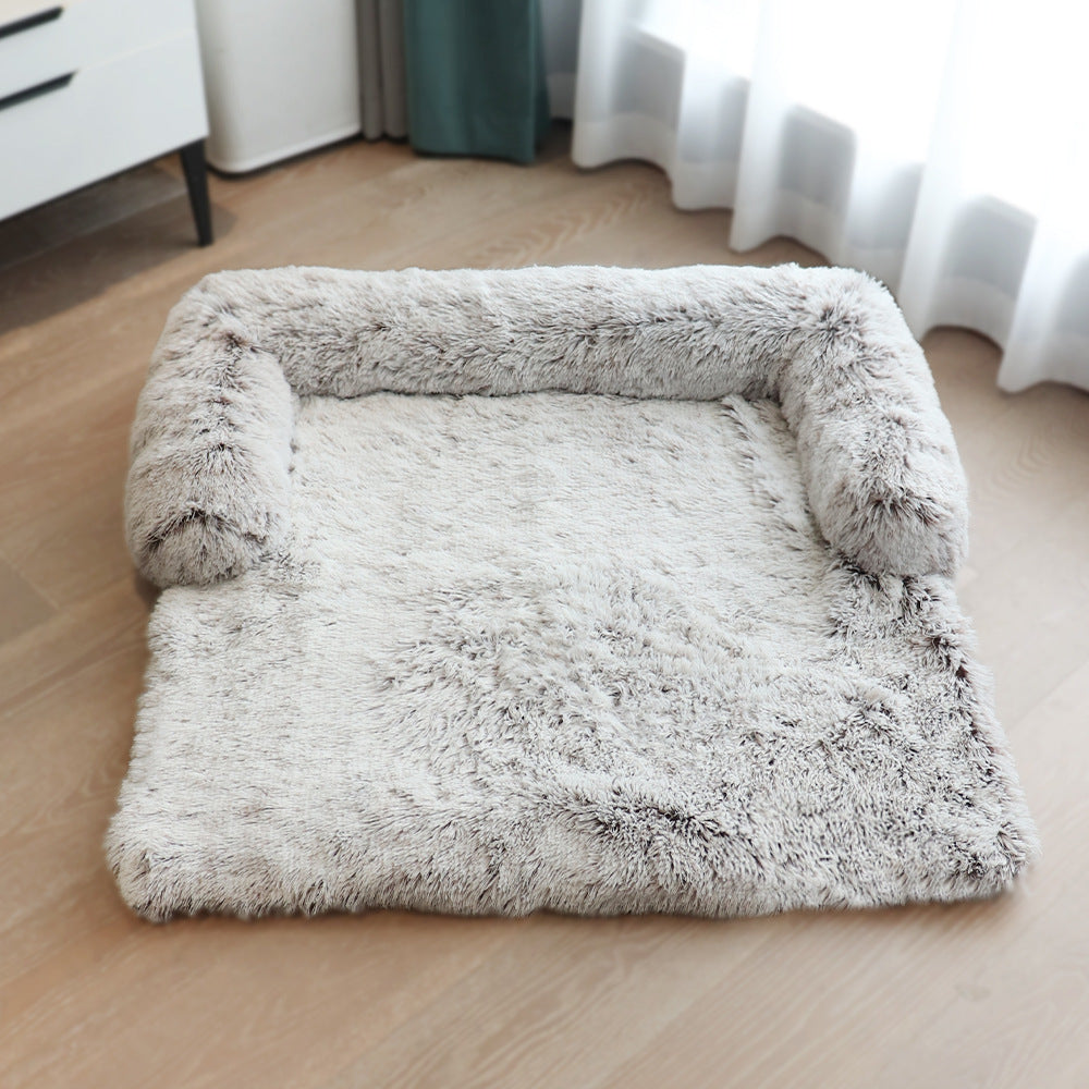 Removable Pet Dog Mat Sofa Dog Bed Soft Pad Blanket Cushion Home Washable Rug Warm Cat Bed Mat For Couches Car Floor Protecto