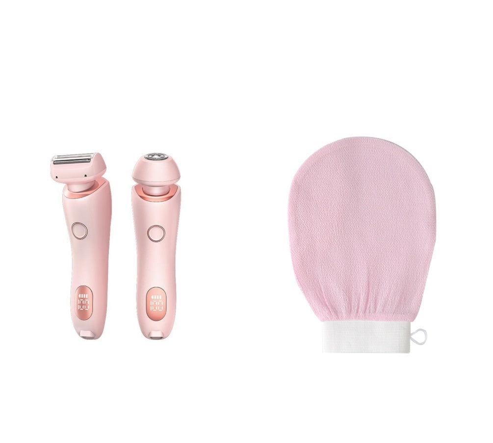 2 In 1 Hair Removal Epilator USB Rechargeable Trimmer Women Body Razor Face Leg Armpit Bikini Hand Pubic Shaver Hair Remover - HD Wireless Product #26