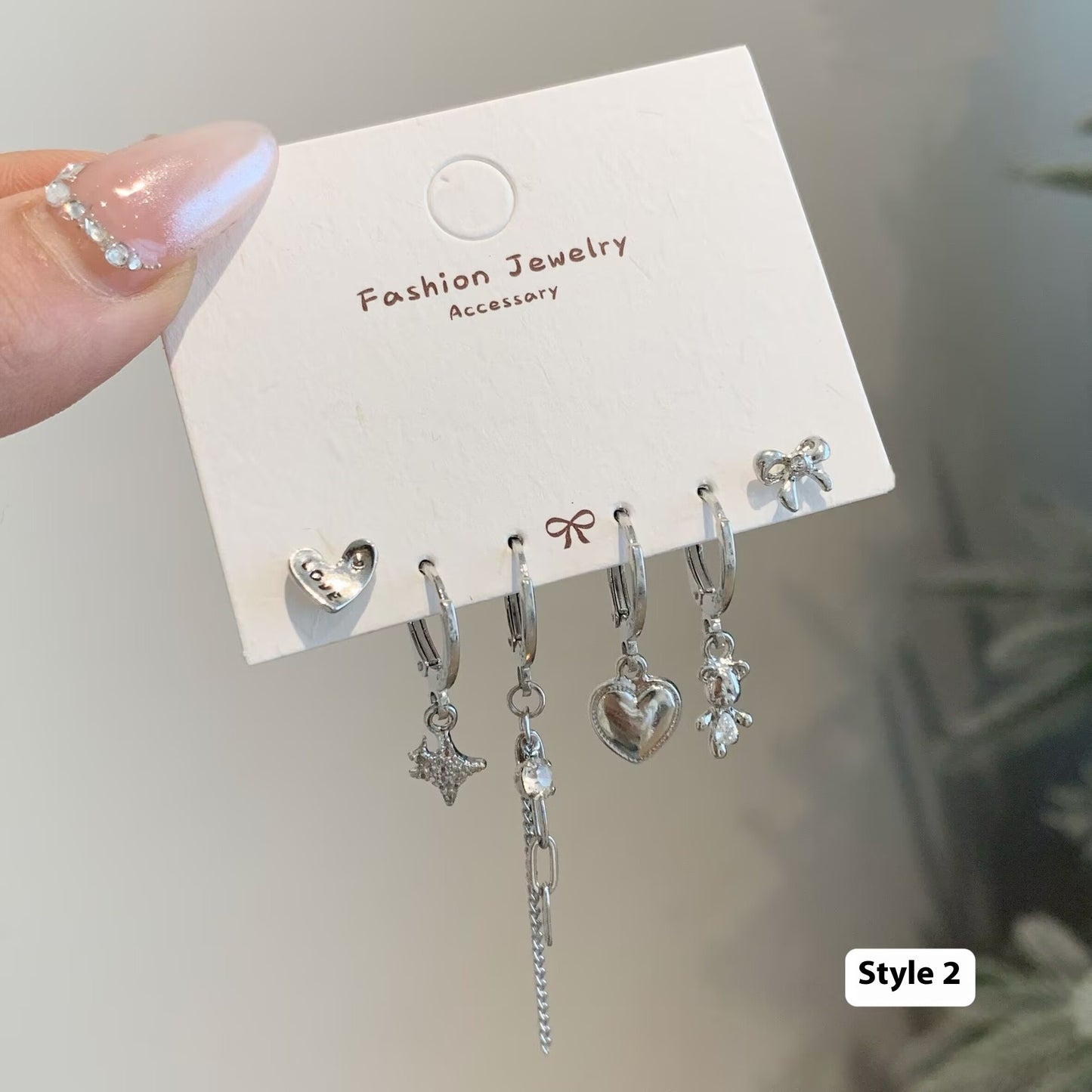 Minimalist Personality Love Butterfly Ear Clip Suit Female cfa62975 12c1 4a1d af09 bcafa228607a trans