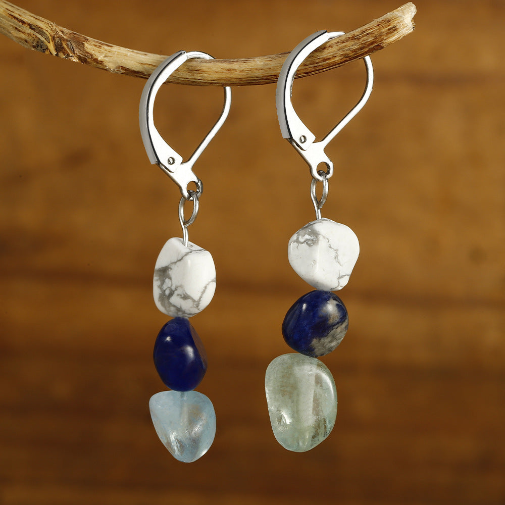 Amorphous Stone Eardrops Sodalite Aquamarine d03d3e0a 6ea9 44da 9cf4 61612afd3654