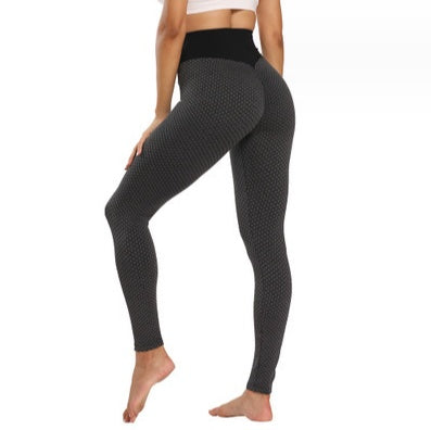 Birds-eye Honeycomb Lattice Bottoming Sweatpants Fitness Peach Hip Trousers d0abd704 23ed 4fc5 bbb9 d16b6ae5669c
