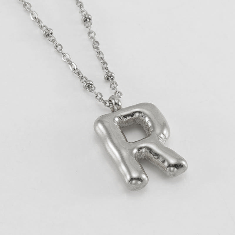 Women's Fashion Bubble Letter Pendant Letter Necklace d0c539ef 10be 4306 a301 21a910231d54