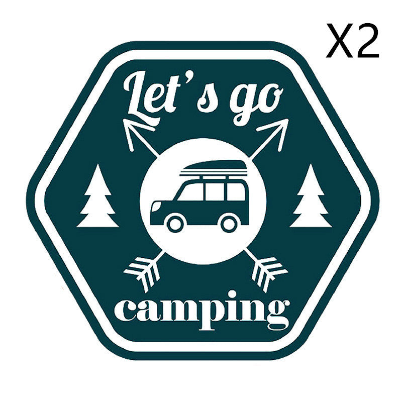 Camping Funny Car Sticker Cartoon Creative Motorcycle Refrigerator Skateboard d0f8f53b f3eb 4caa a3be 2140ce019cb8